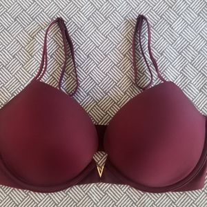 Two Victoria's Secret Bras (khaki and wine color)